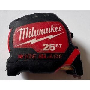 Milwaukee Tools 25 Ft Wide Blade Tape Measure 3-3/8"-86mm